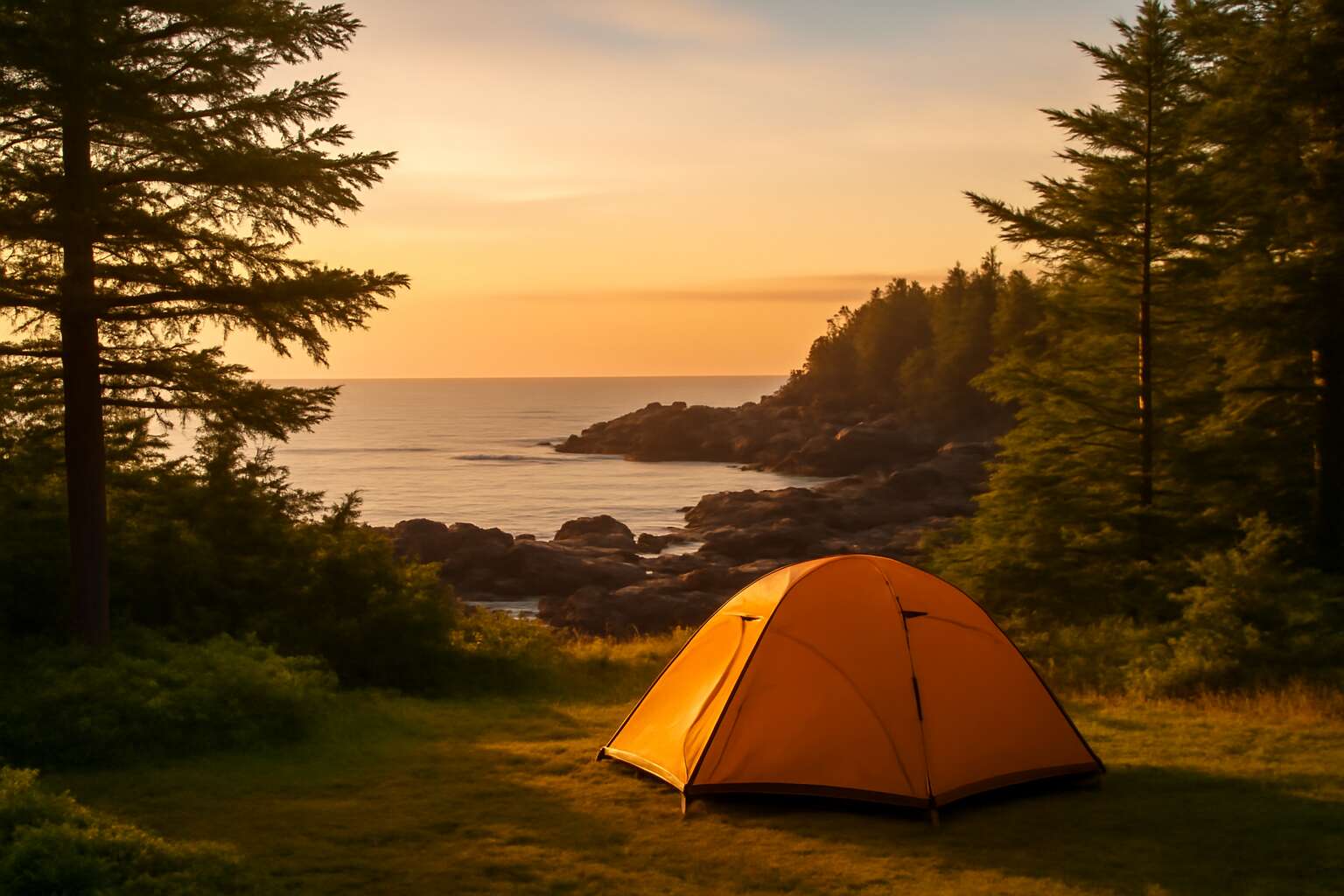 tent camping ucluelet bc