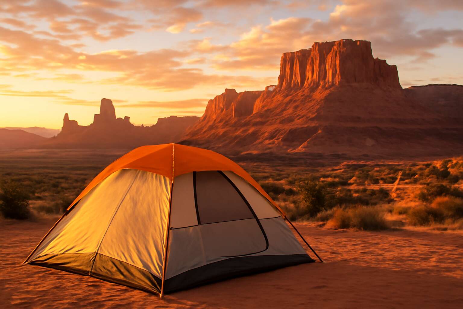 tent camping moab