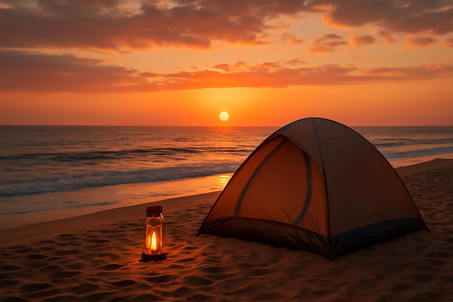 tent camping on the beach near me