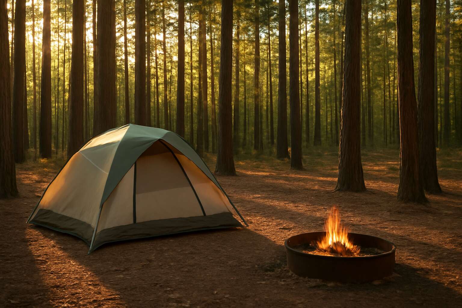 tent camping hickory nc