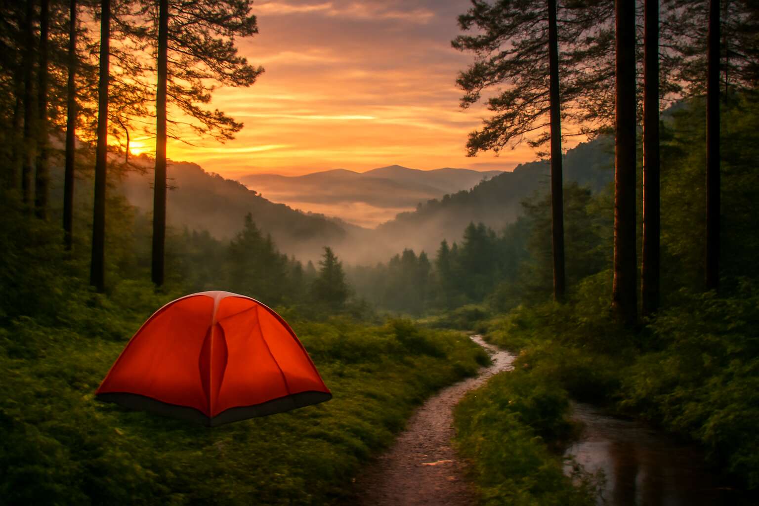generated_image_6a754b6e311f5.jpg best tent camping great smoky mountains
