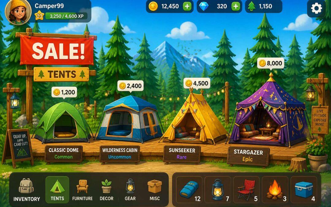 Camping tents for sale game, find your perfect tent now.