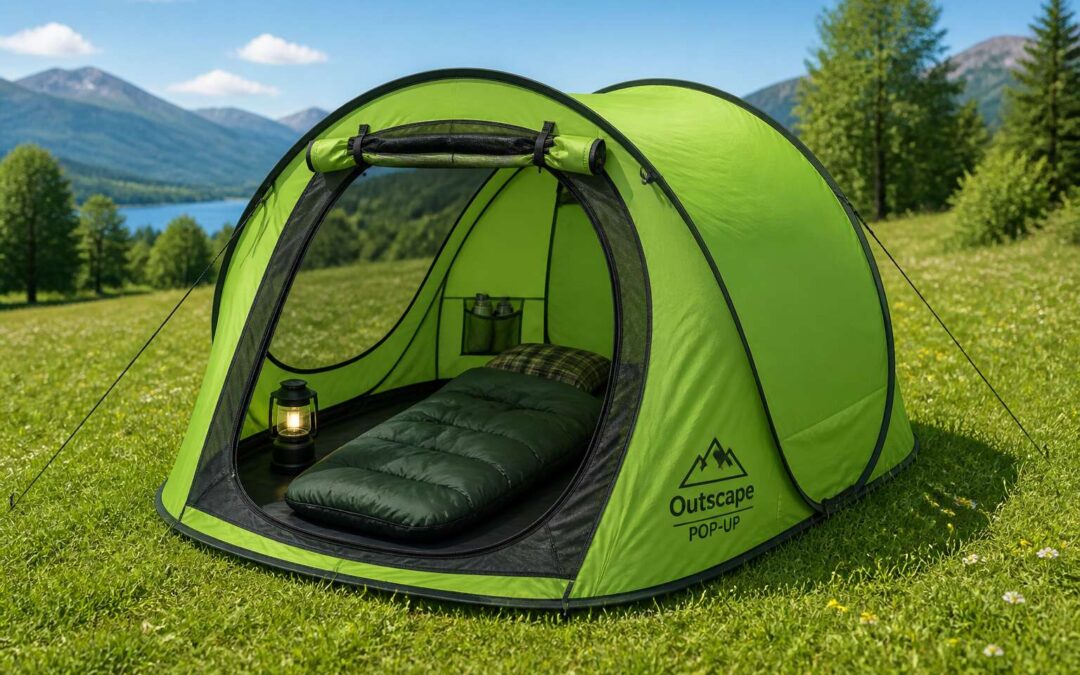 Camping tents pop up in seconds for stress-free adventures.