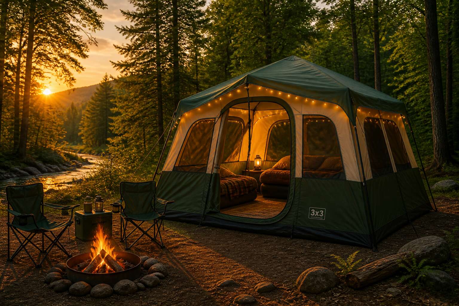 camping tent 3x3