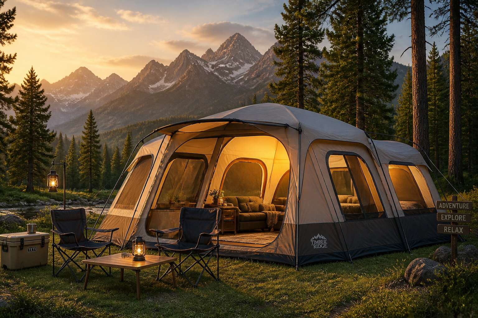 camping tents for hire near me